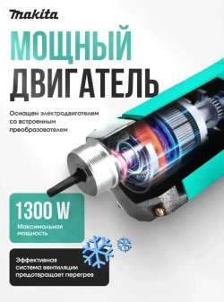 Строительный вибратор для бетона/1300W/ 220Вт/ сетевой глубинный вибратор с гибким валом