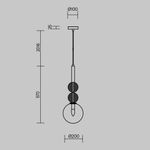 Подвесной светильник Freya FR5482PL-01BS2