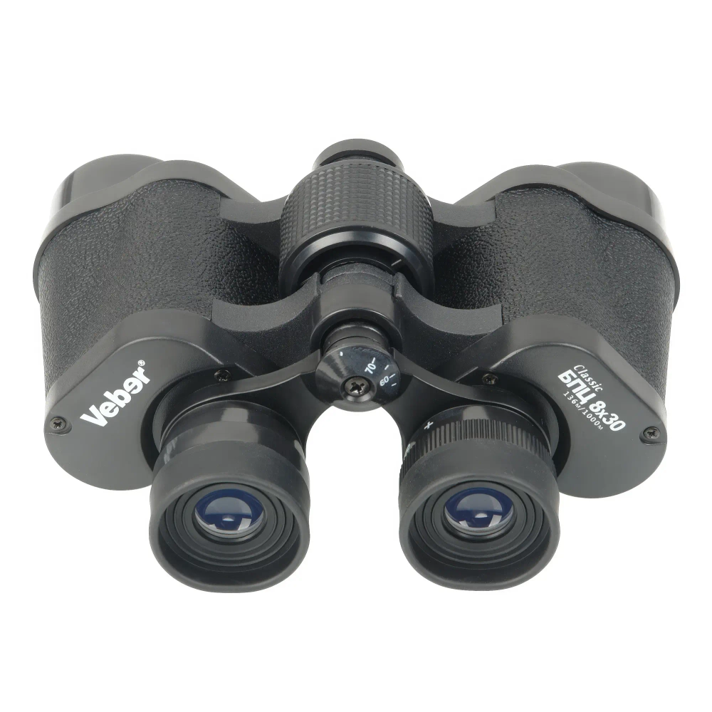 Бинокль Veber Classic БПЦ 8х30 VL - вид сверху, фокусировочное колесо