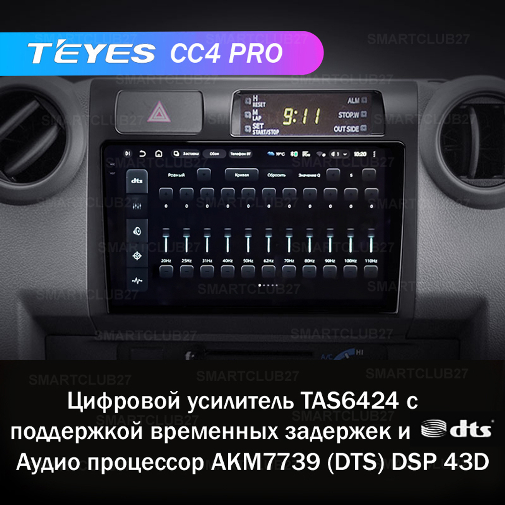 Teyes CC4 Pro 9" для Toyota Land Cruiser 70 2007-2020