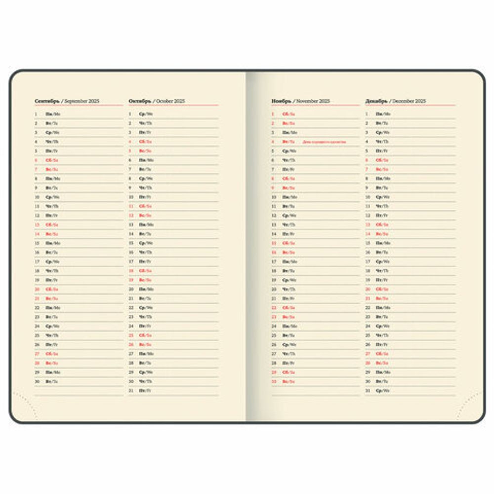 Ежедневник датированный 2025 А5 138x213 мм, BRAUBERG "Optimal", под кожу, резинка-фиксатор, держатель для ручки, черный, 115892