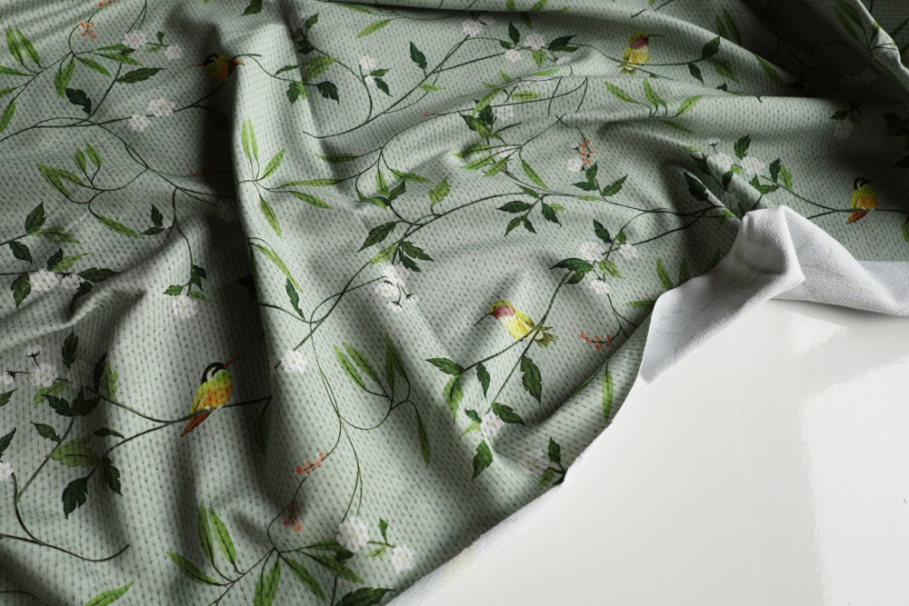 ВЯЗАНЫЕ ВЕТОЧКИ - Футер 2х-нитка с лайкрой, компакт пенье (ДЖ66 Маша) (к1 масляные пятнышки местами )