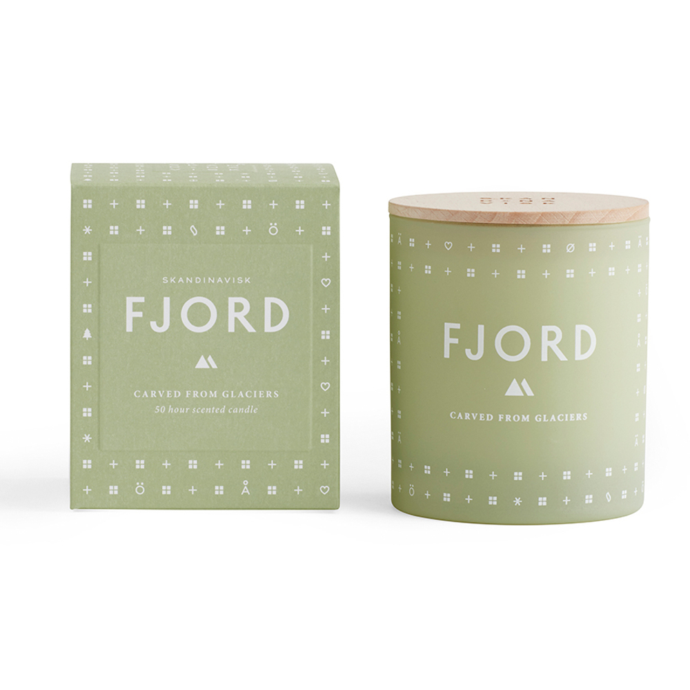Свеча ароматическая fjord с крышкой, 190 г