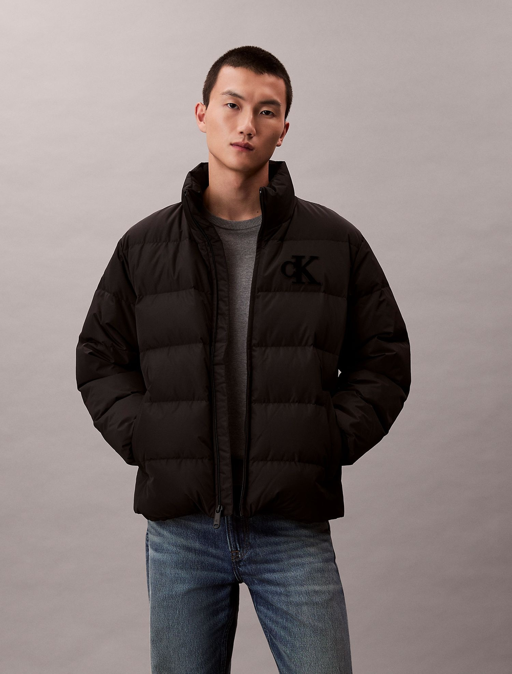 Пуховик Calvin Klein Chenille Monogram Black