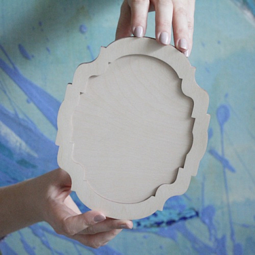 Рама деревянная резная для проекта Рождество 2022