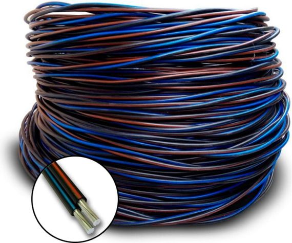 Провод СИП-4 2*16 черный бухта 100м 37436