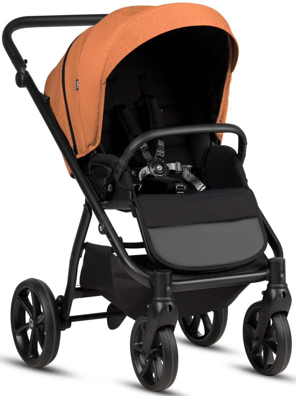 Детская коляска Tutis Leo 3 Plus 3 в 1 с автокреслом Beno Beige 1582280 Orange