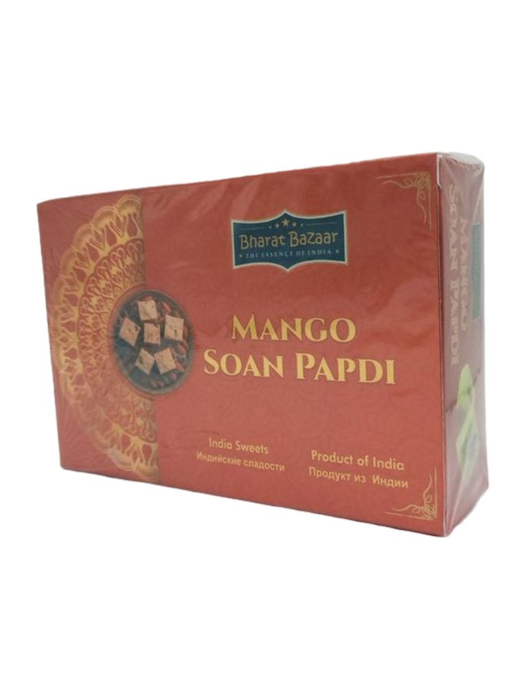 Индийская халва Bharat BAZAAR Soan Papdi Манго 250 г 2 шт