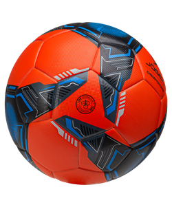 Мяч футбольный Championship №5, оранжевый/синий/черный