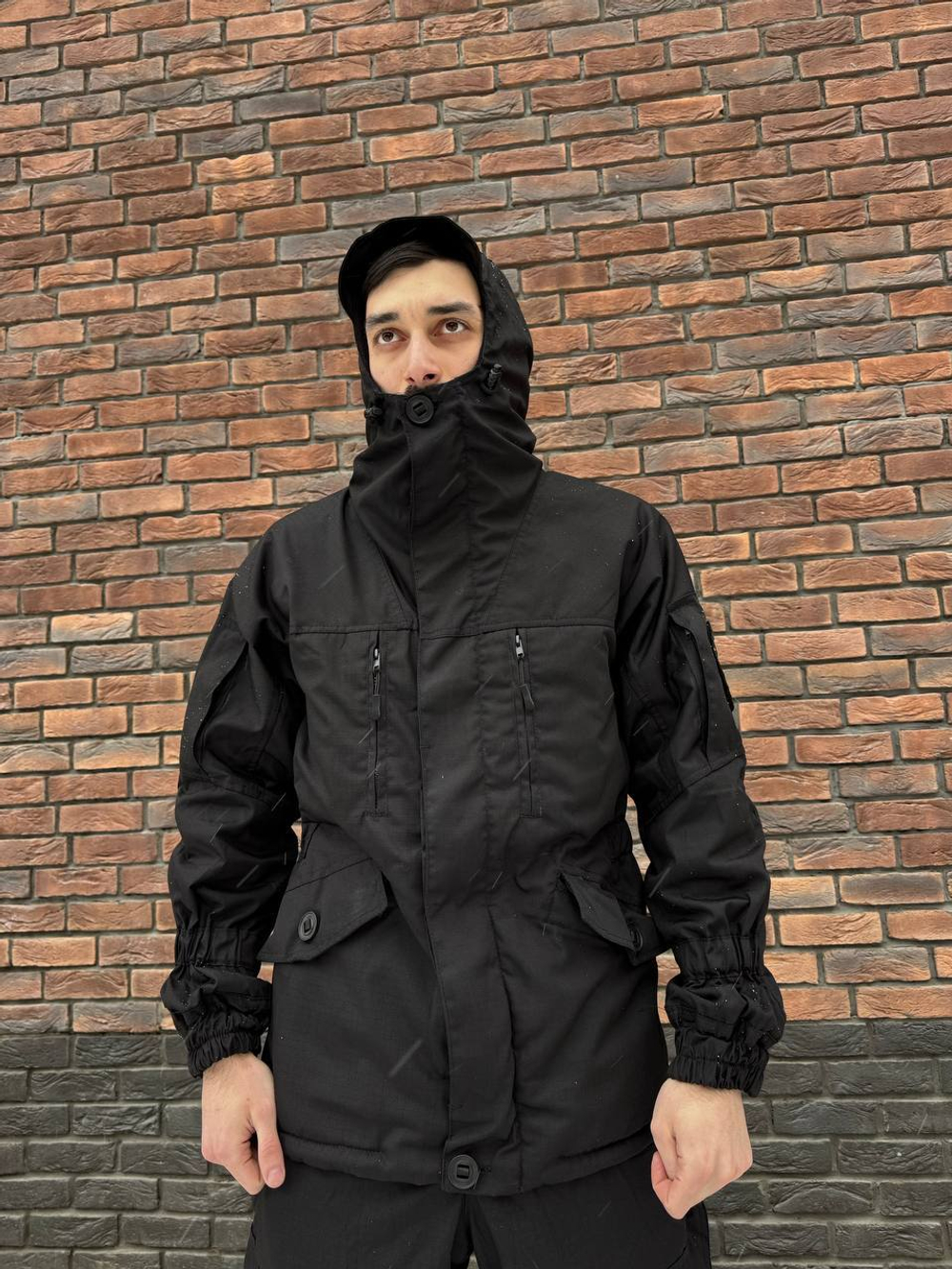 Костюм горка 6 флис осень-зима / черный