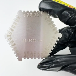 Гребенка для мокрой пленки. Толщинометр. Измерительный инструмент.