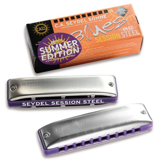 Губная гармошка, Seydel Sohne 10301F_S Session Steel Summer Edition F
