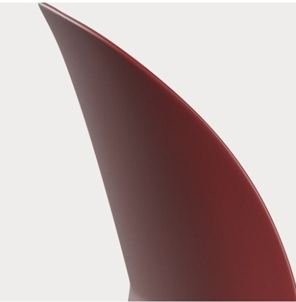Кресло N02™ Recycle FRITZ HANSEN  алюминий/пластик/dark red 625х625х900h