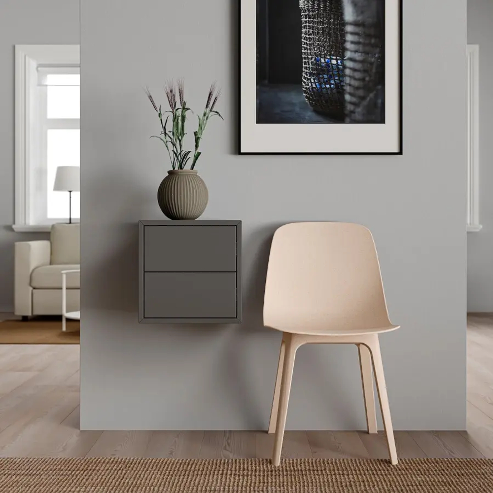 Настенный стеллаж - IKEA EKET, 35x35x35 см, темно-серый, ЭКЕТ ИКЕА