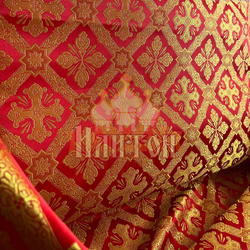 Парча "Канон" красная