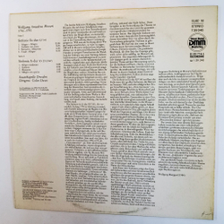 Винтажная виниловая пластинка LP Mozart В. А. Моцарт, Staatskapelle Dresden , Colin Davis Sinfonien Es dur KV 543 A dur KV 201 (ГДР 1989)