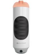 Мастурбатор-вагина Mega Grip Vibrating Stroker Pussy (Цвет: светло-серый)