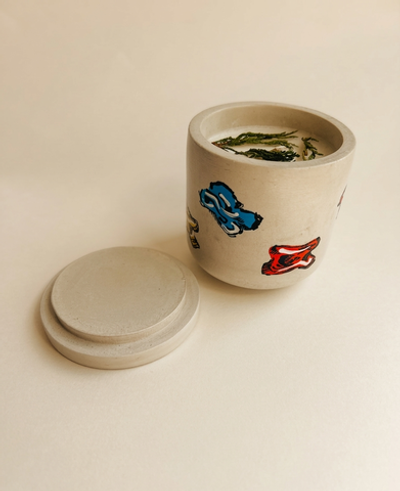 Этно свеча с ручной росписью «Чүкө»