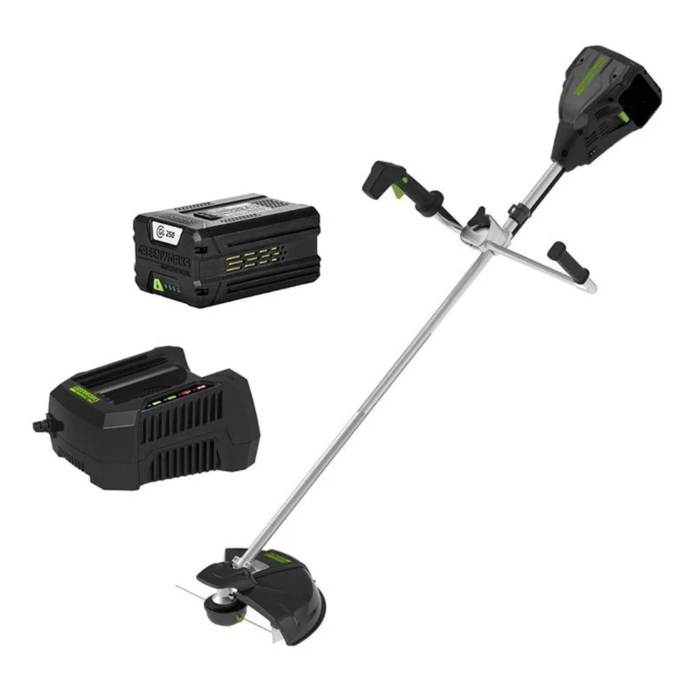 Триммер аккумуляторный Greenworks GС82BCBK5 82В (1 x 5 Ач, ЗУ) захват 410 мм, 6 кг, 2103107UB