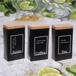 Банка для продуктов металлическая «Black style» 800мл 9*6*16см