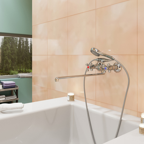 Смеситель для ванны и раковины 1/2 кер. MIXLINE ML07-02