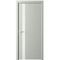 Цена на Межкомнатная дверь эмаль Геометрия 5 серая стекло белое Купить Межкомнатная дверь эмаль Геометрия 5 серая стекло белое