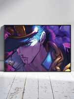 Постер плакат Джотаро Куджо Лицо Jojo