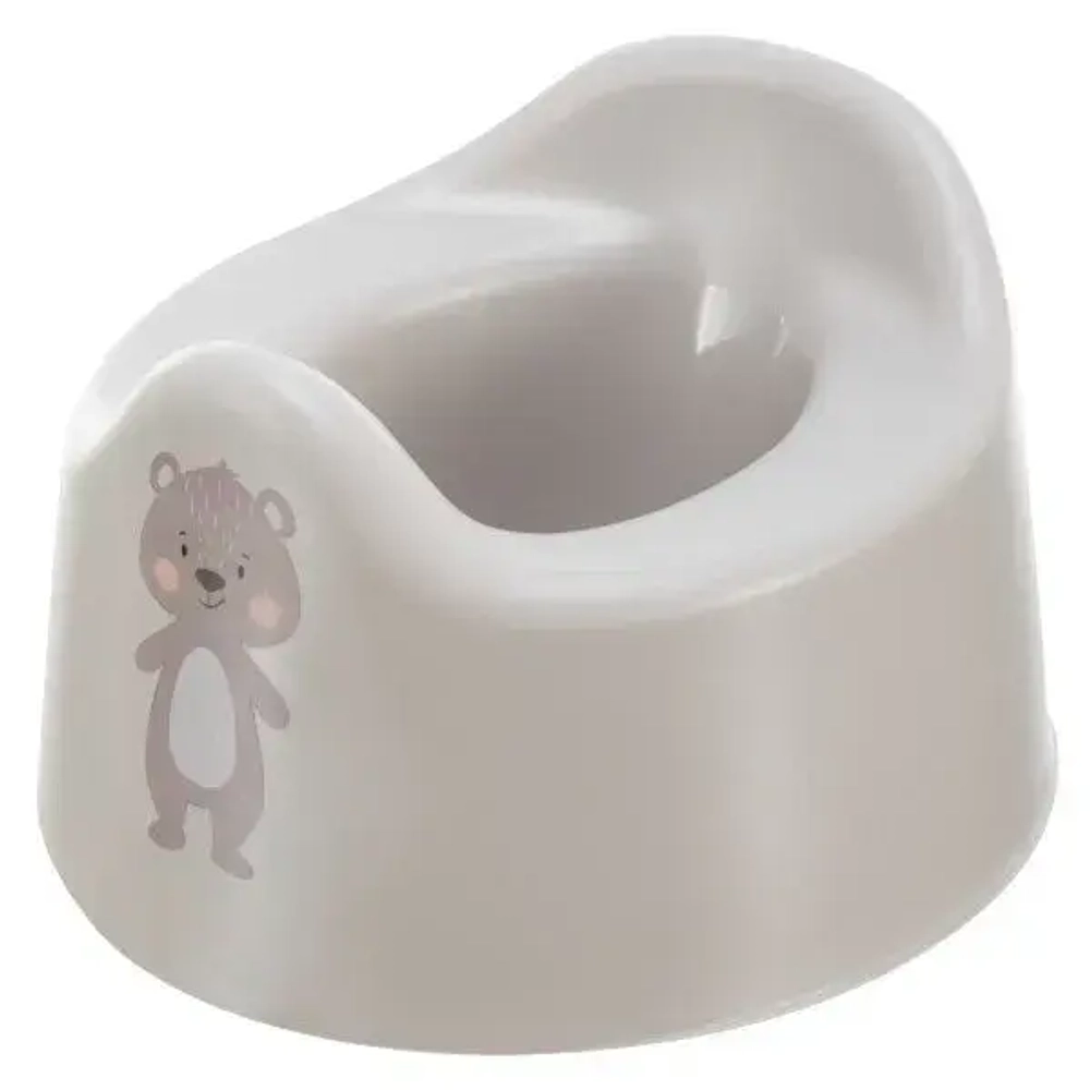 Горшок детский с декором 275х170 мм (светло-бежевый)