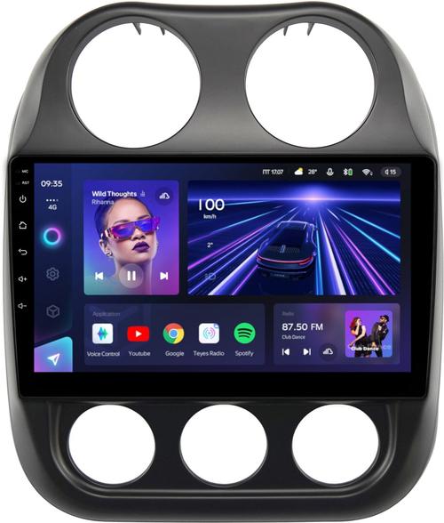 Магнитола для Jeep Compass 2011-2015 - Teyes CC3 Android 10, Быстрая, CarPlay, SIM-слот