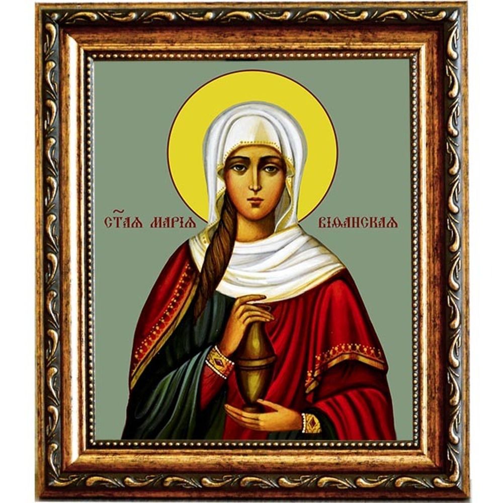 Мария Вифанская праведная, сестра Лазаря Четверодневного. Икона на холсте.
