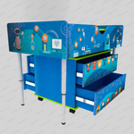 Стол для робототехники с тумбой и комплектом игровых полей