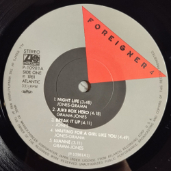 Винтажная виниловая пластинка LP Foreigner 4 (Japan 1981) (Obi Copy) Juke Box Hero