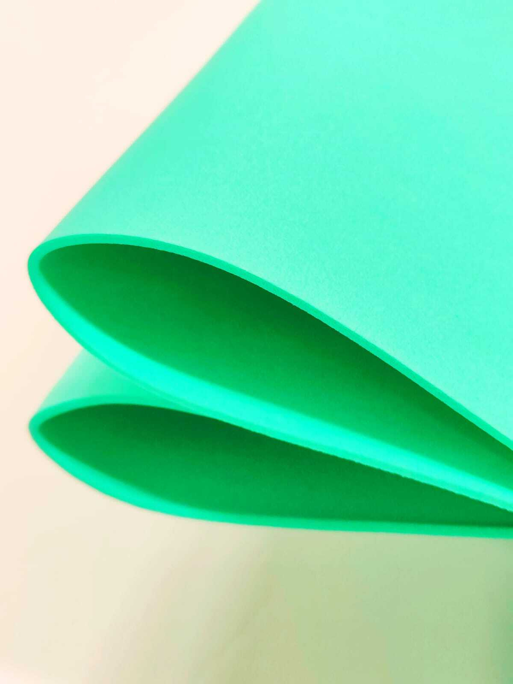 Фоамиран Иран 2 мм 60х70 см #280 Мятный