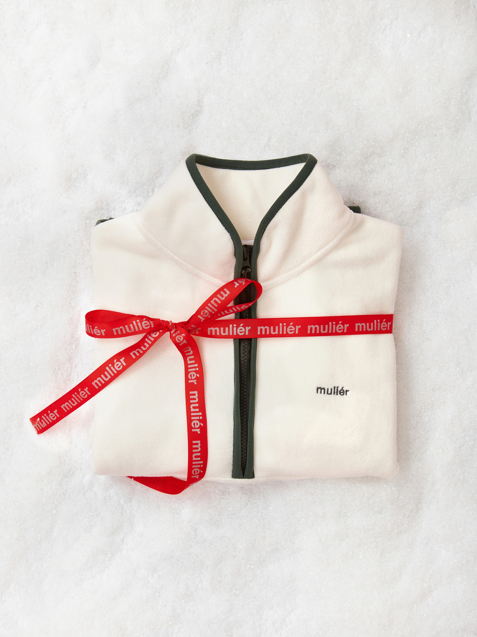 Анорак флисовый молочный