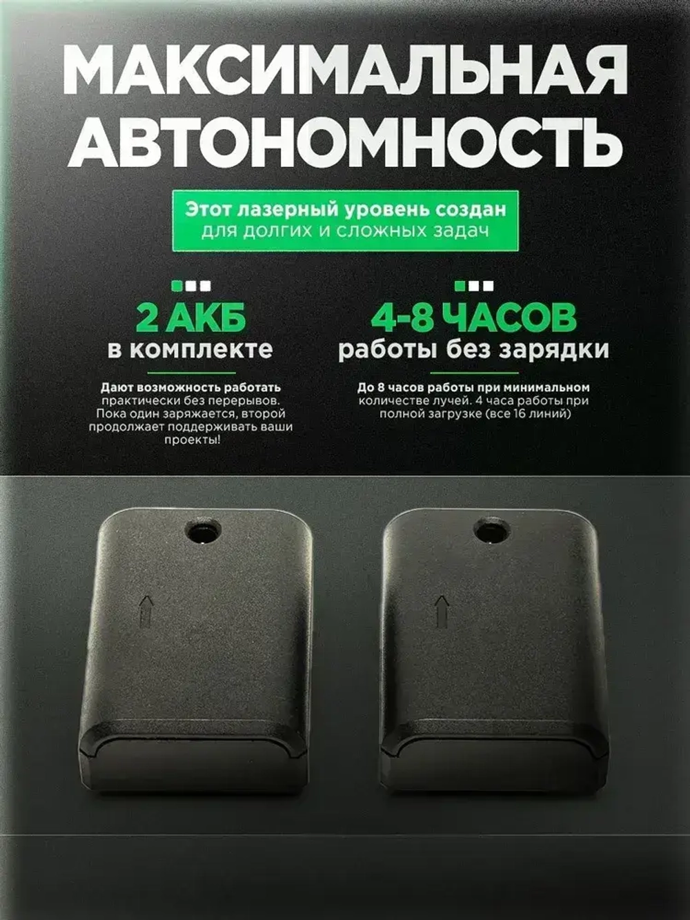 Лазерный уровень/Нивелир 360 градусов JSFANSTAR 4D (16 линий, зеленый луч)