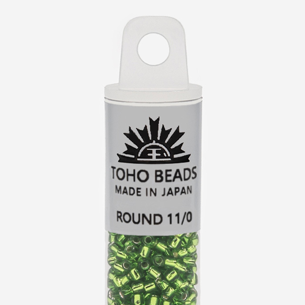 Японский бисер TOHO Round 11/0 (№27), с внутренним серебрением, прозрачный