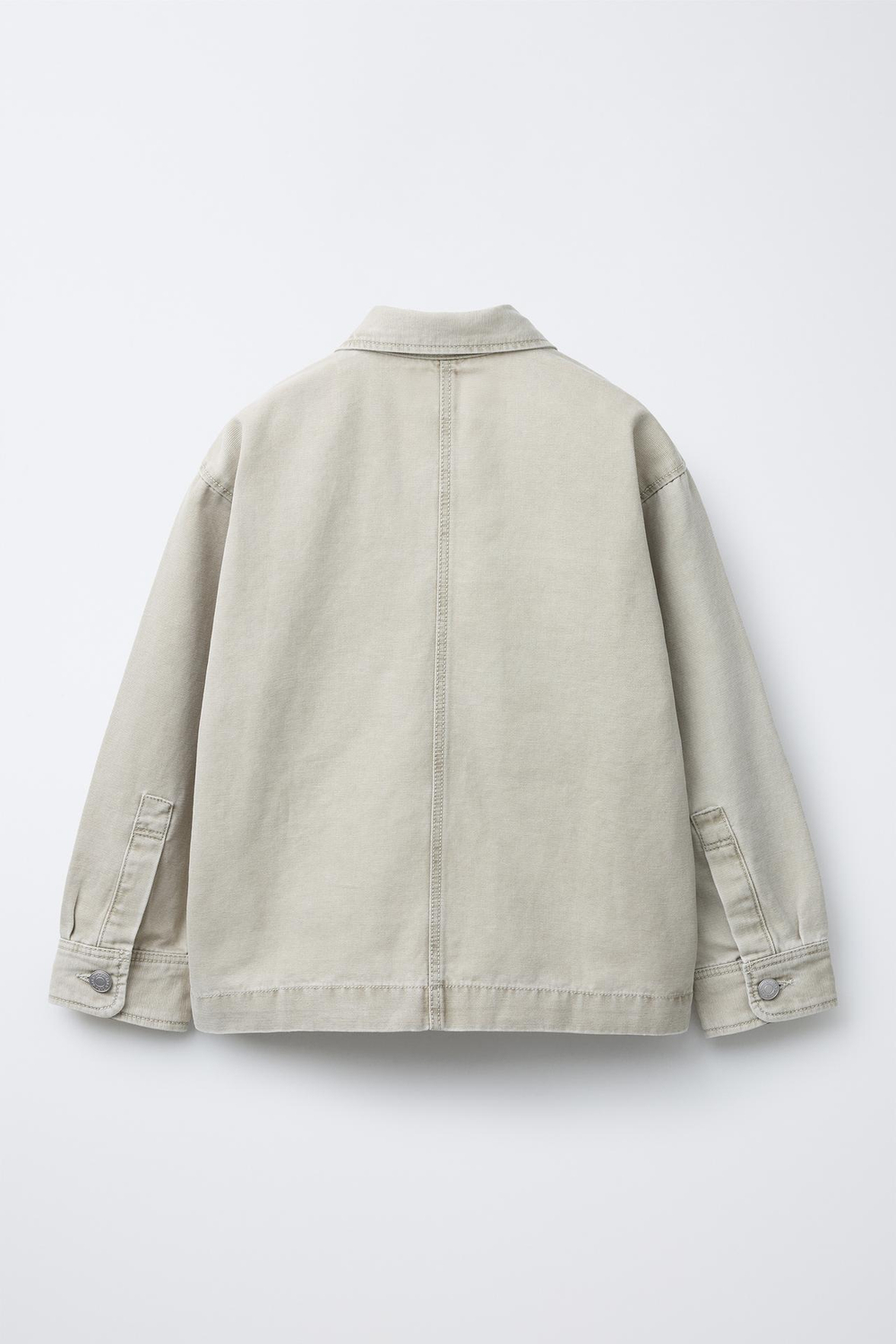 ZARA ХОЛЩОВАЯ КУРТКА-РУБАШКА, ПЕСОЧНЫЙ