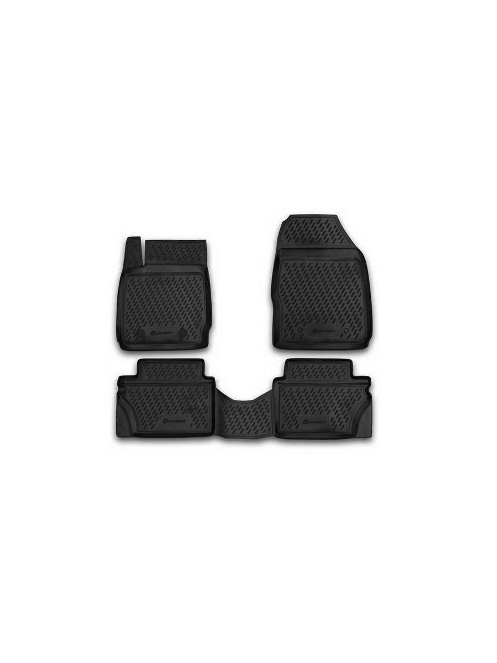 Коврики в салон для FORD Fiesta 2008-2011, 4 шт. (полиуретан) S000.18
