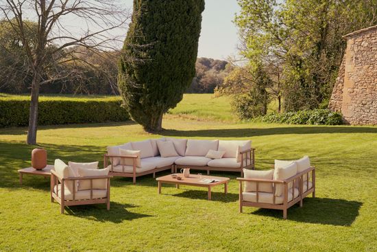 Sacova 2-местный диван из массива эвкалипта 195 см Испания