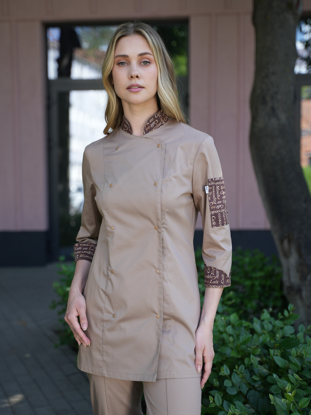 Китель поварской | Бл-318 ак 3/4 статус стрейч