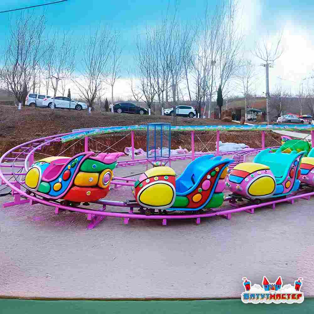 Быстрые американские горки «Вираж», 15 кабин 30 мест, 25×18×4 м