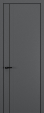 Межкомнатная дверь Zadoor Горизонт NH15 кромка ABS Black