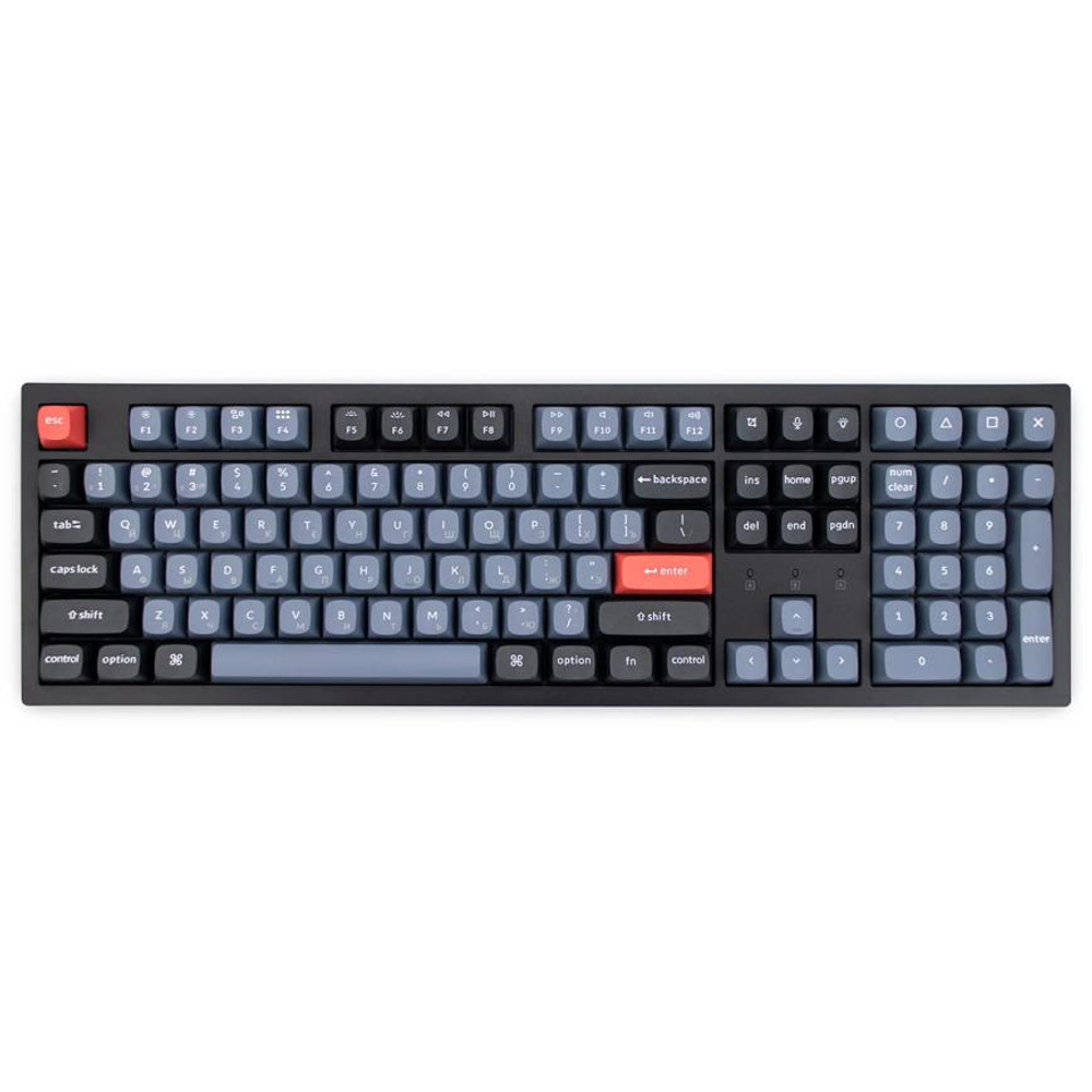 Беспроводная механическая клавиатура Keychron K10 Pro (Чёрный | Black) Русифицированная раскладка ANSI 100% (полноразмерная). Есть RGB-подсветка, Hot-Swap и QMK/VIA