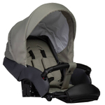 Детская коляска Indigo Mio S 3 в 1 с автокреслом Avionaut Cosmo Beige 05 т.серая кожа+зеленый