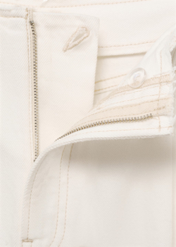 Брюки wideleg из денима с необработанным поясом