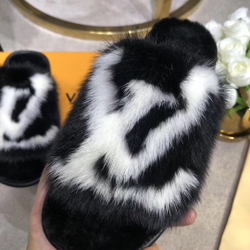 Louis Vuitton Fur Slide
