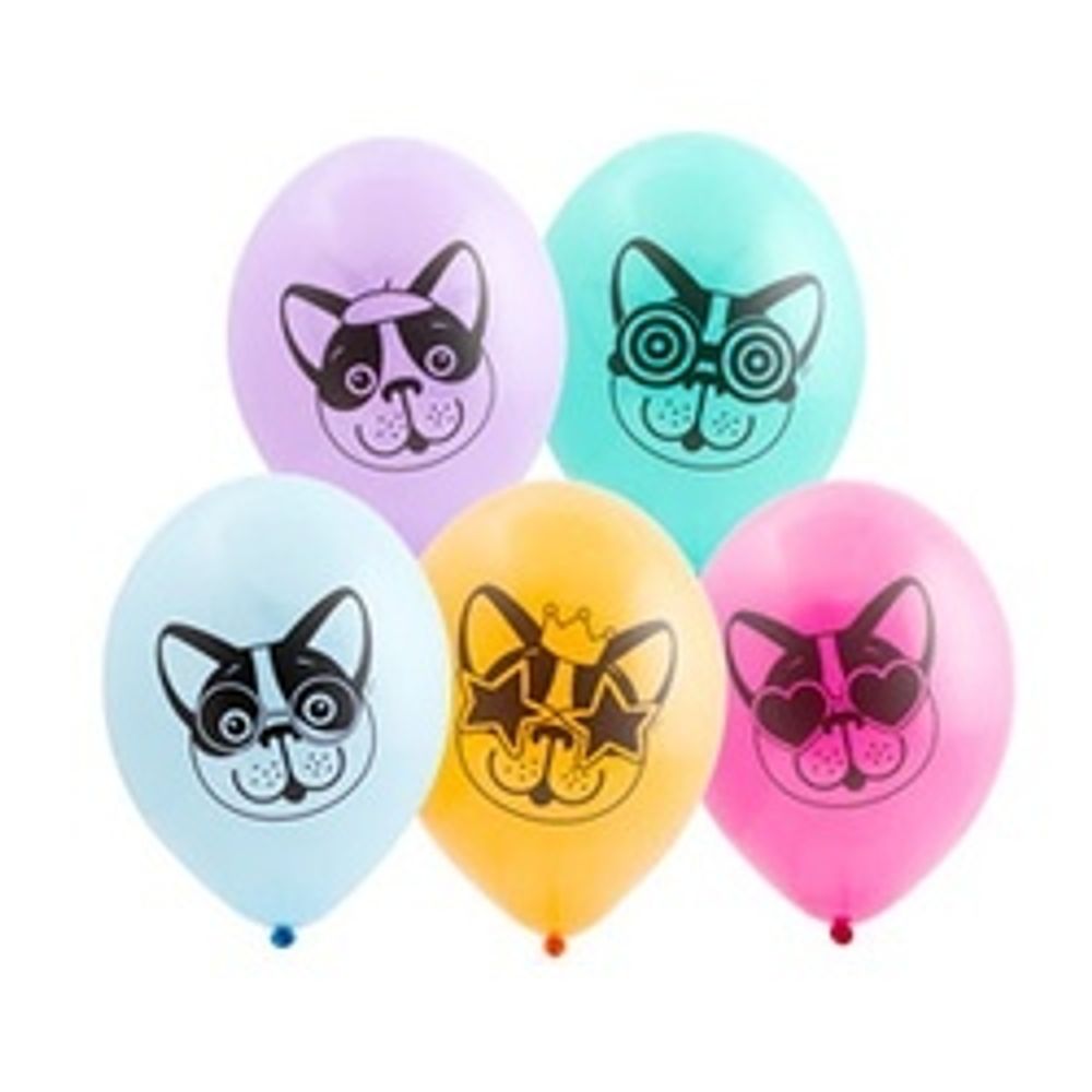 Шар (14"/36 см) Собачки 50 шт.