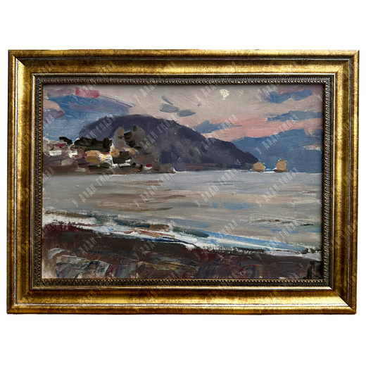 Бантиков А.С. (1914–2001) Аю-Даг (Медведь-гора). Холст на картоне, масло. Крым, 1955 г.