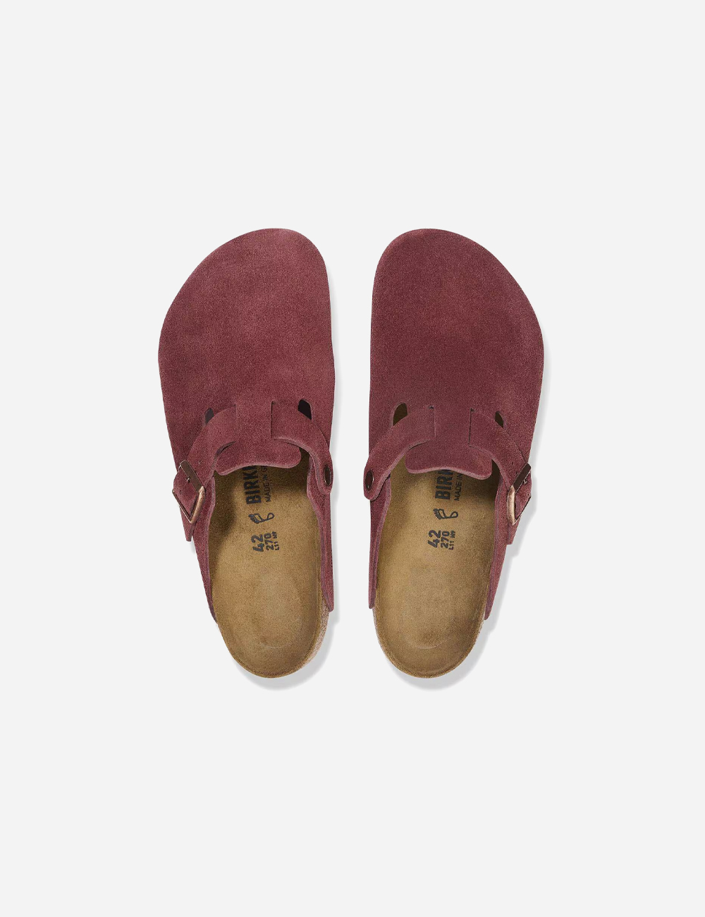 Birkenstock Boston Taupe Clogs "Zinfandel"