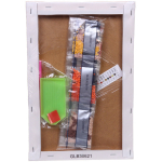 Алмазная мозаика на подрамнике с полным заполнением «МИР ЯРКИХ КРАСОК», аниме красавица, 20*30см